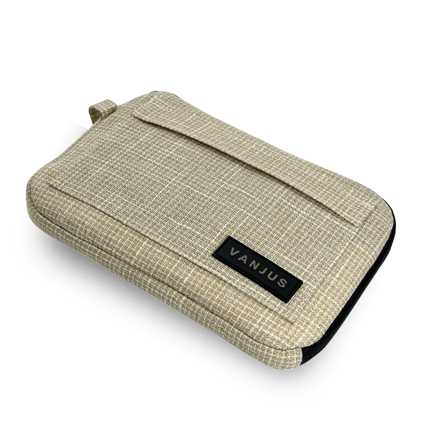 Smell Proof Padded Bag, Glass Protection Case, Odor Proof Pouch Travel Organizer Clutch (Tan)