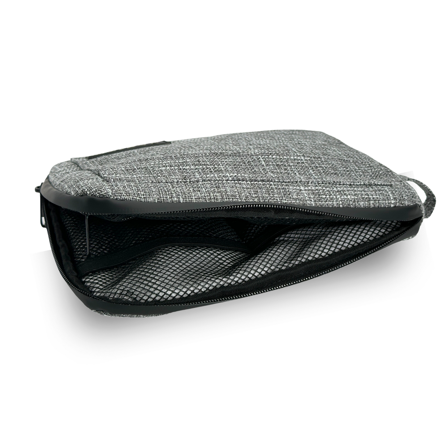 Smell Proof Padded Bag, Glass Protection Case, Odor Proof Pouch Travel Organizer Clutch (Gray)